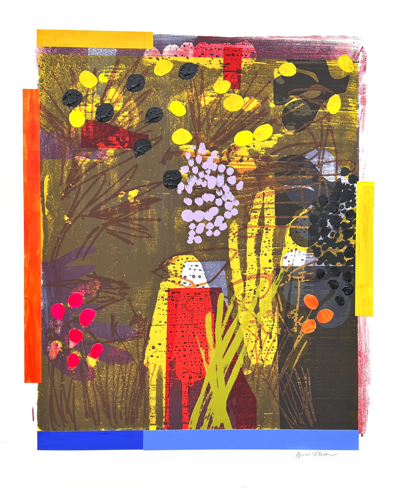 Bruce McLean, Hot Autumn Yellow, 2024