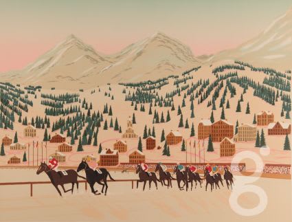 Francois Ledan Fanch, Horse Racing in the Snow