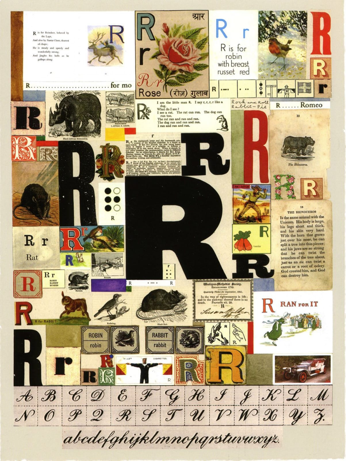 Peter Blake, An Alphabet: The Letter R, 2007