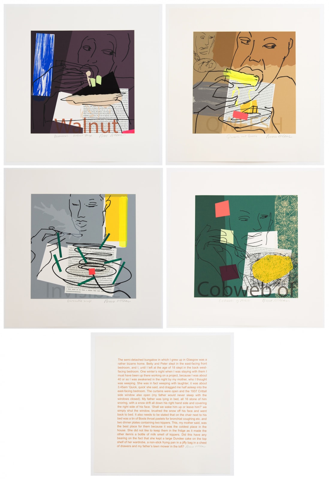 Bruce Mclean, Mixed Grillings, 2016