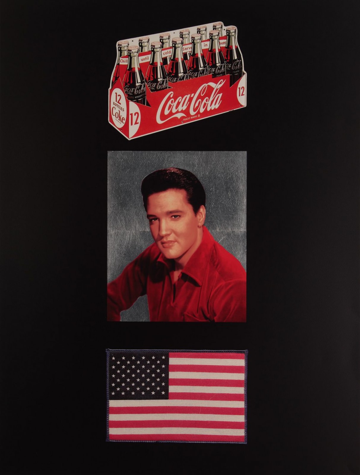 Peter Blake, American Trilogy: Black and Silver Gloss, 2012