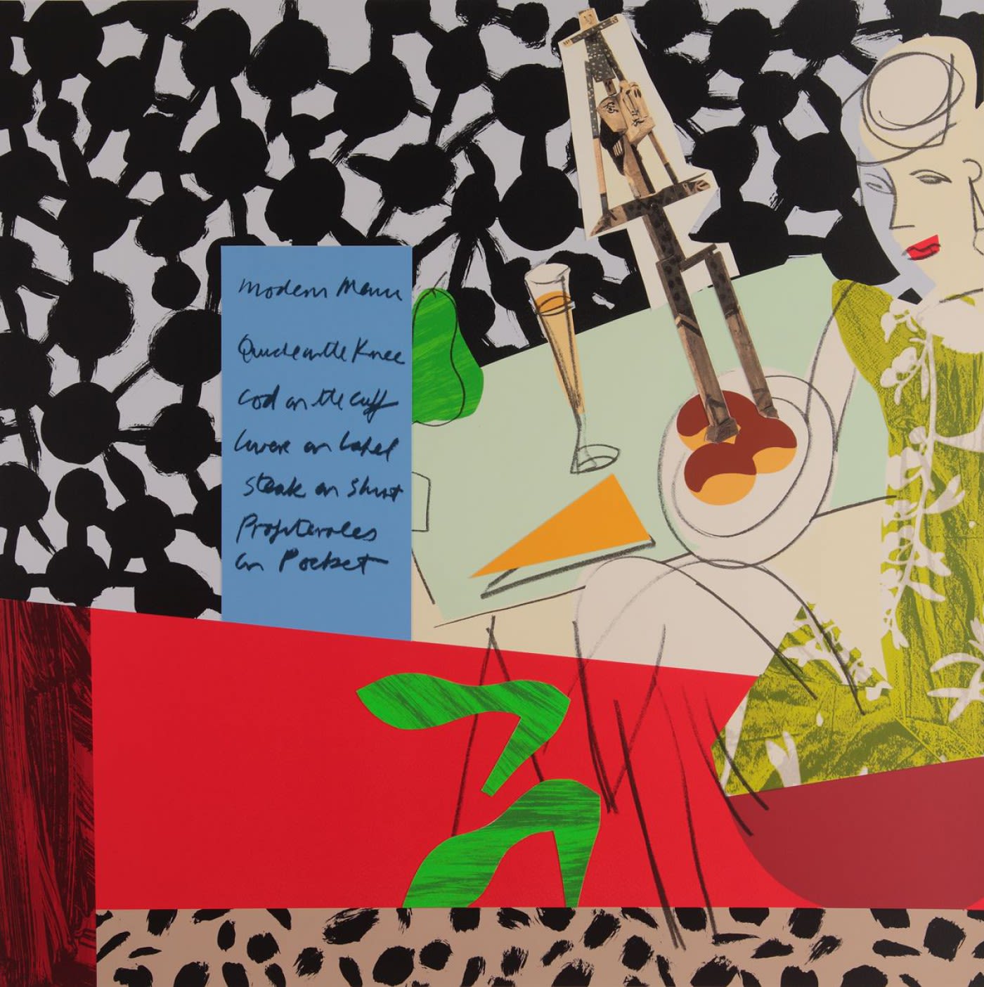 Bruce Mclean, There's a Sculpture in My Profiteroles, 2011