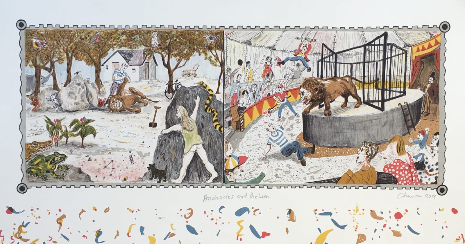 Chris Orr, Androcles and the Lion, 2019