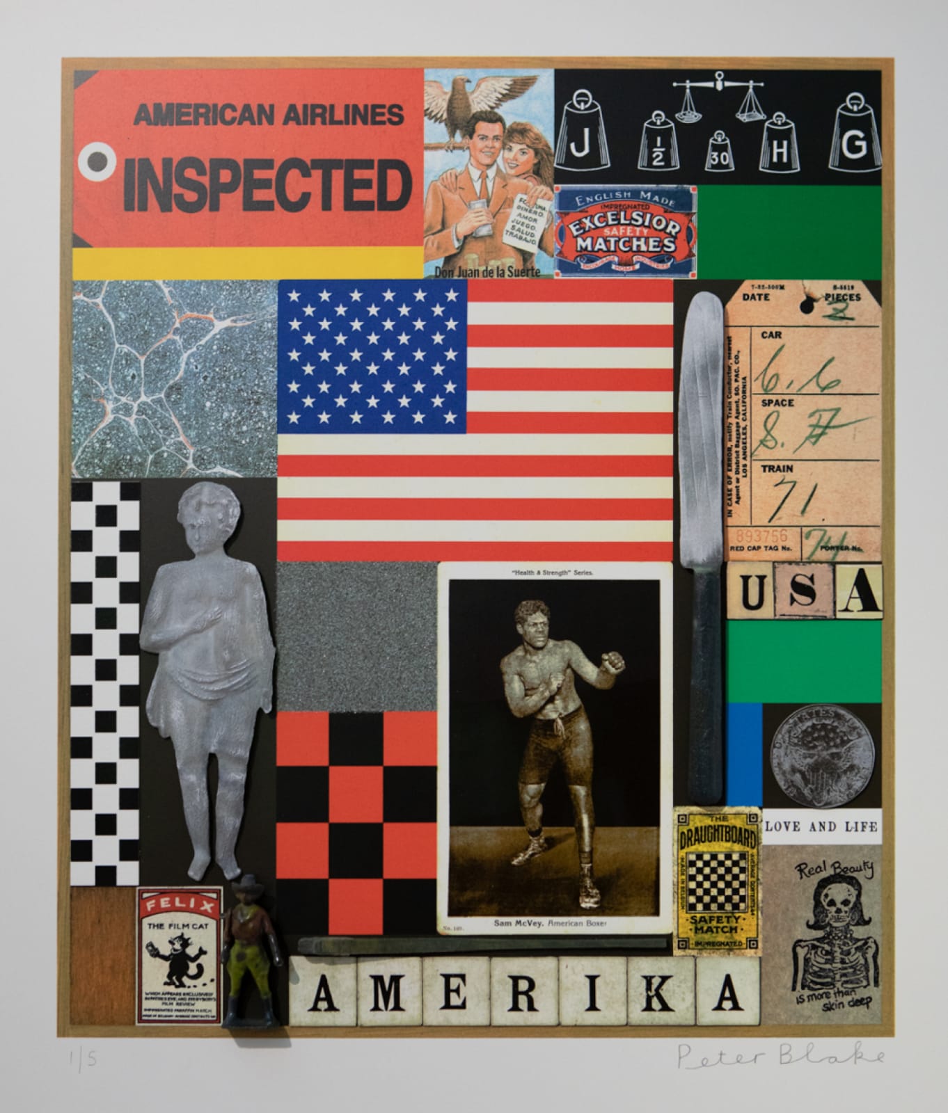 Peter Blake, 3D USA Series: Boxer, 2019