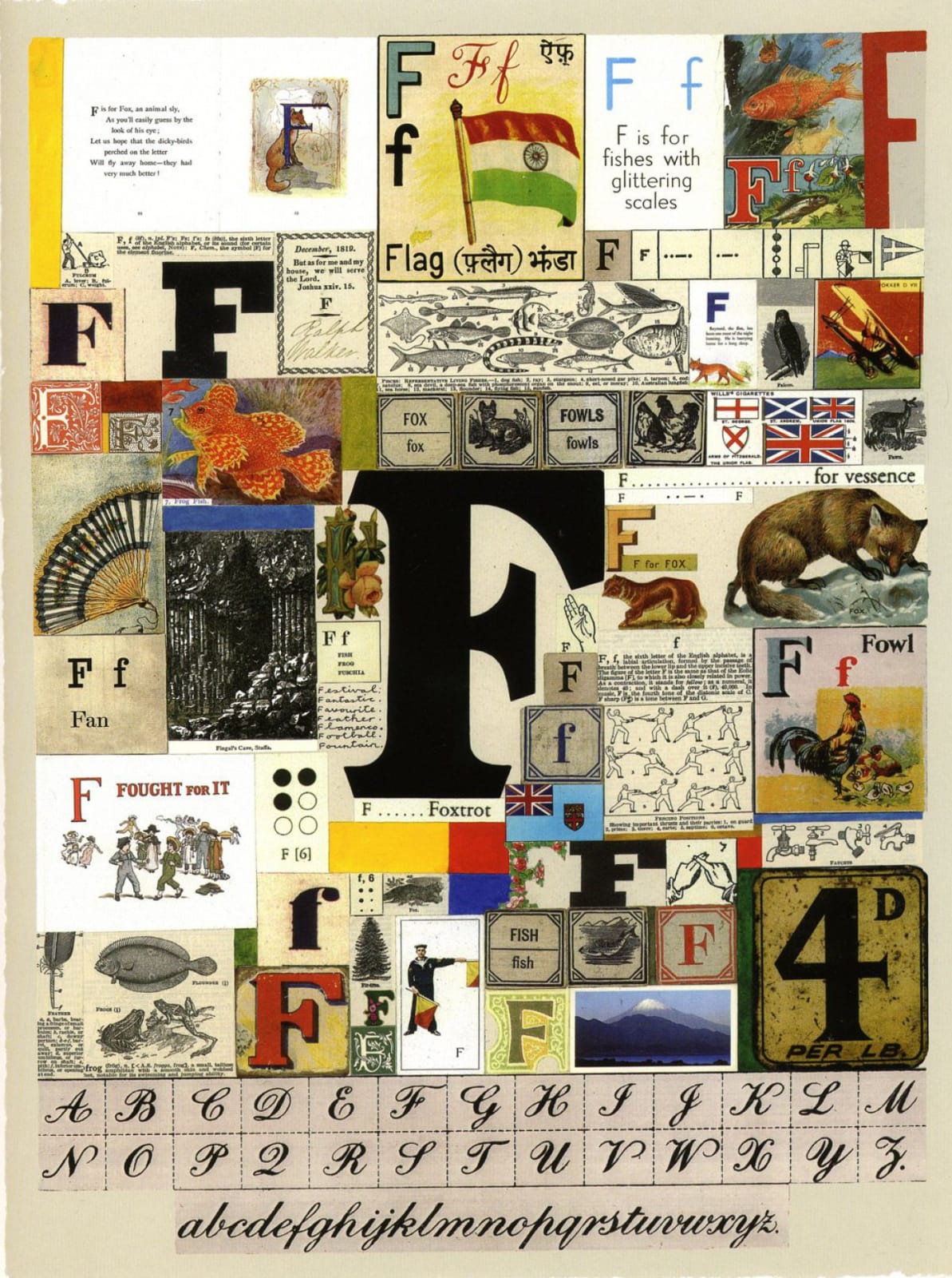 Peter Blake, An Alphabet: The Letter F, 2007