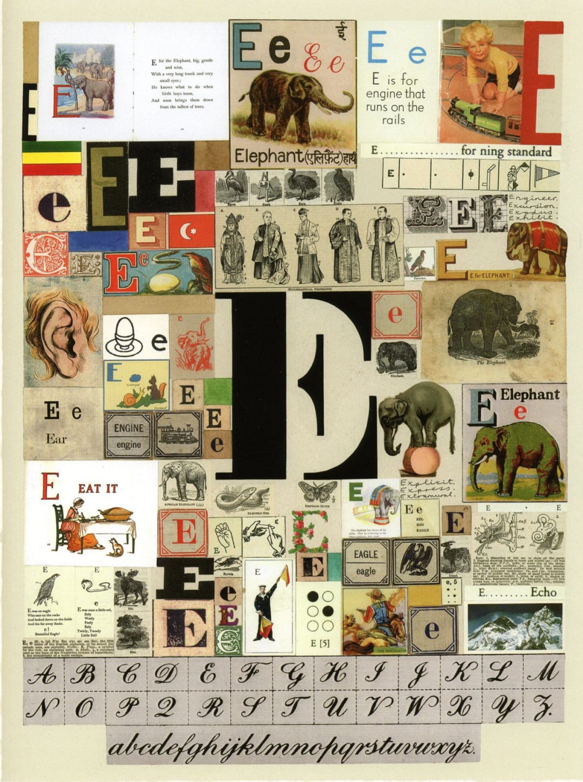 Peter Blake, An Alphabet: The Letter E, 2007
