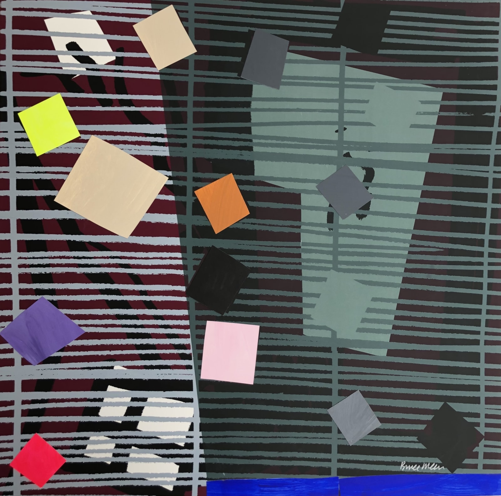 Bruce Mclean, Tree Fern Shadow Mono 7, 2015