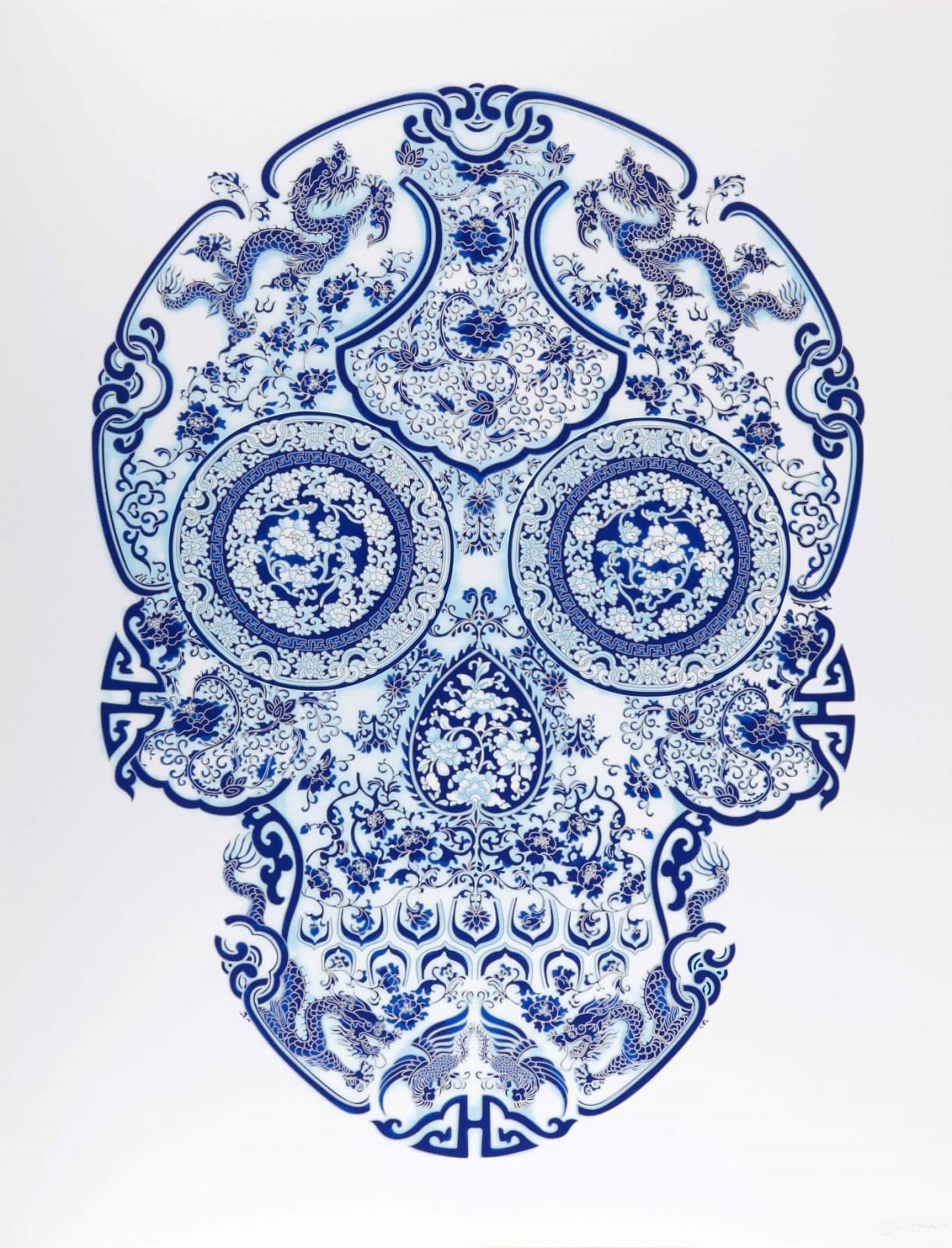 Jacky Tsai, Porcelain Skull, 2020