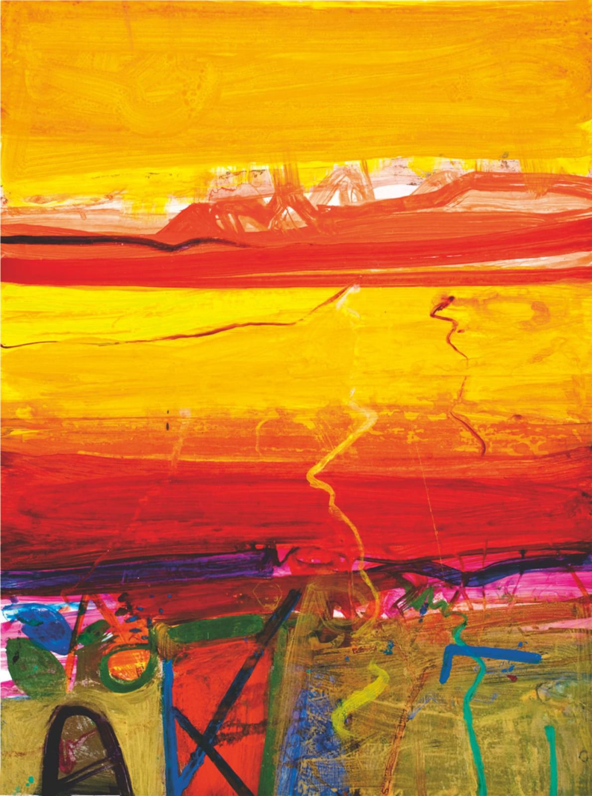 Barbara Rae RA, Lacken Cross, 2011