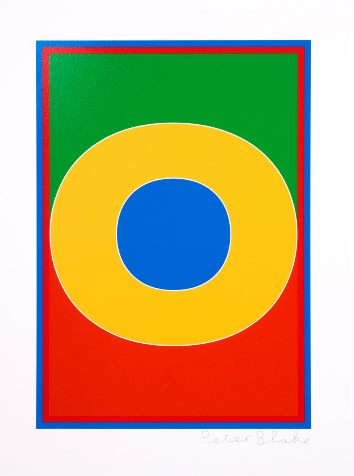 Peter Blake, Dazzle Letter O, 2017