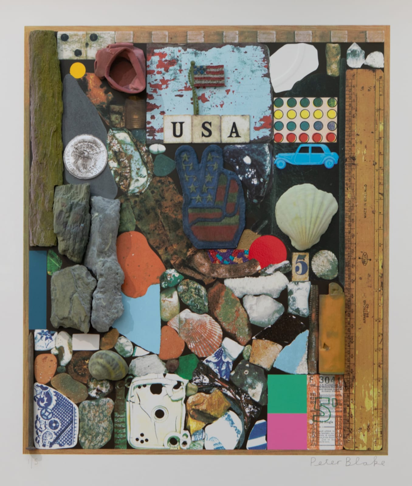 Peter Blake, 3D USA Series: Stones and Shells, 2019