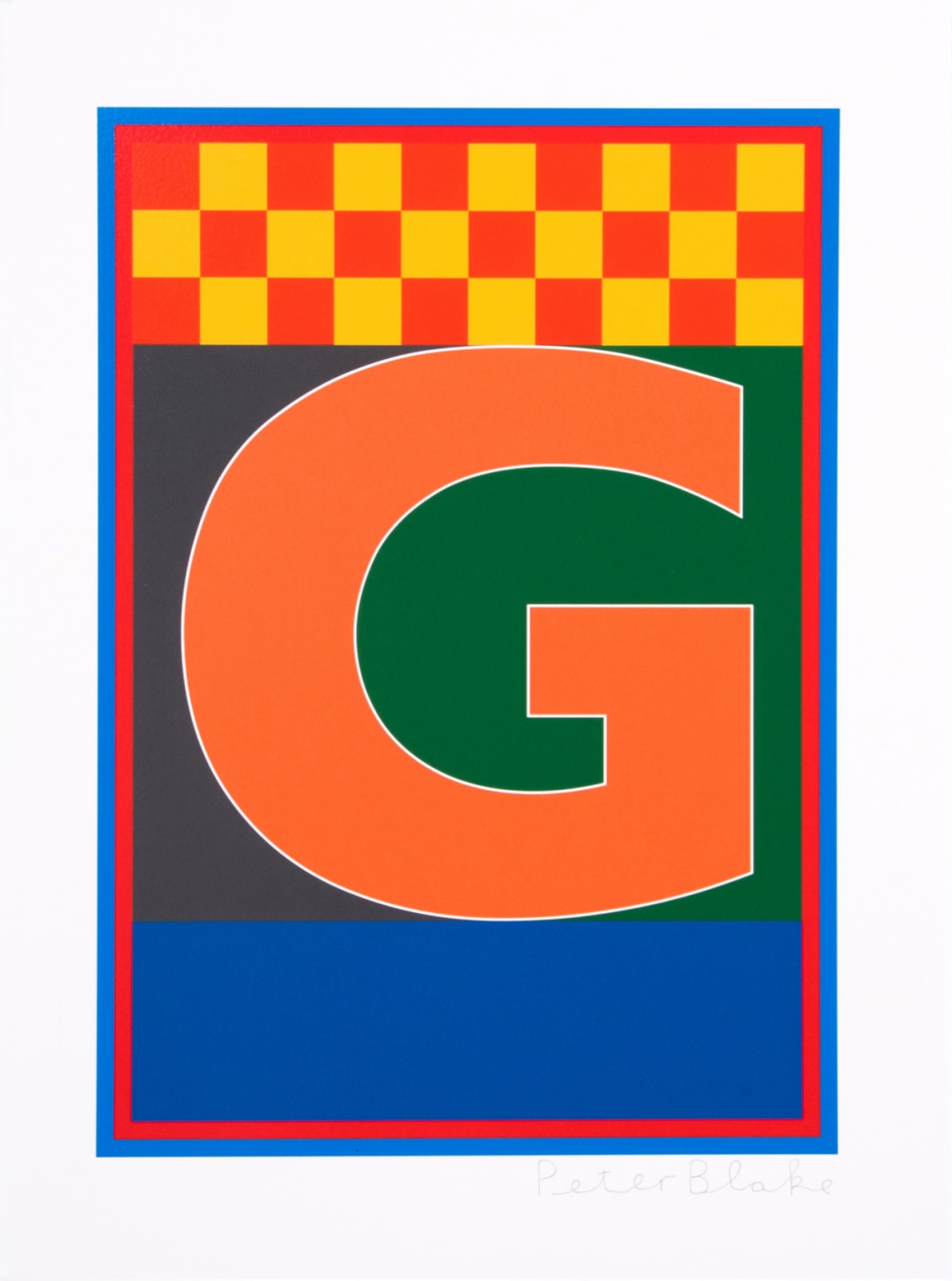 Peter Blake, Dazzle Letter G, 2017