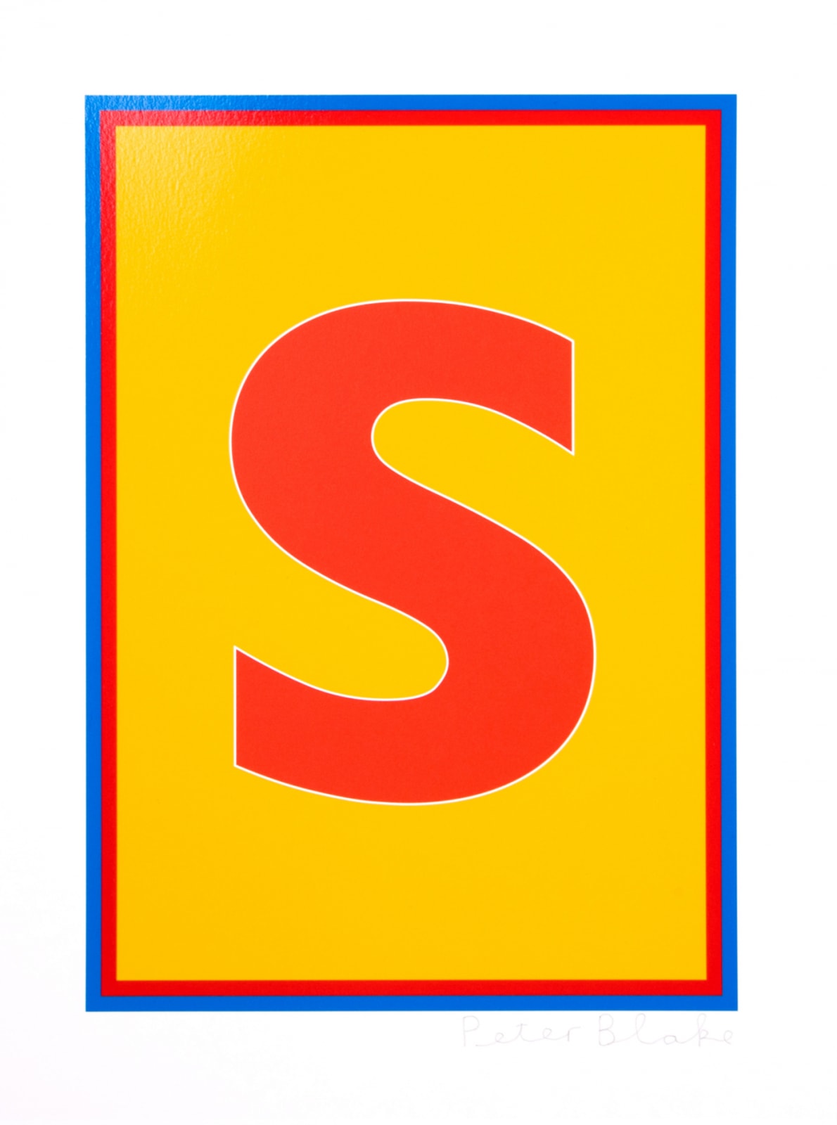 Peter Blake, Dazzle Letter S, 2017