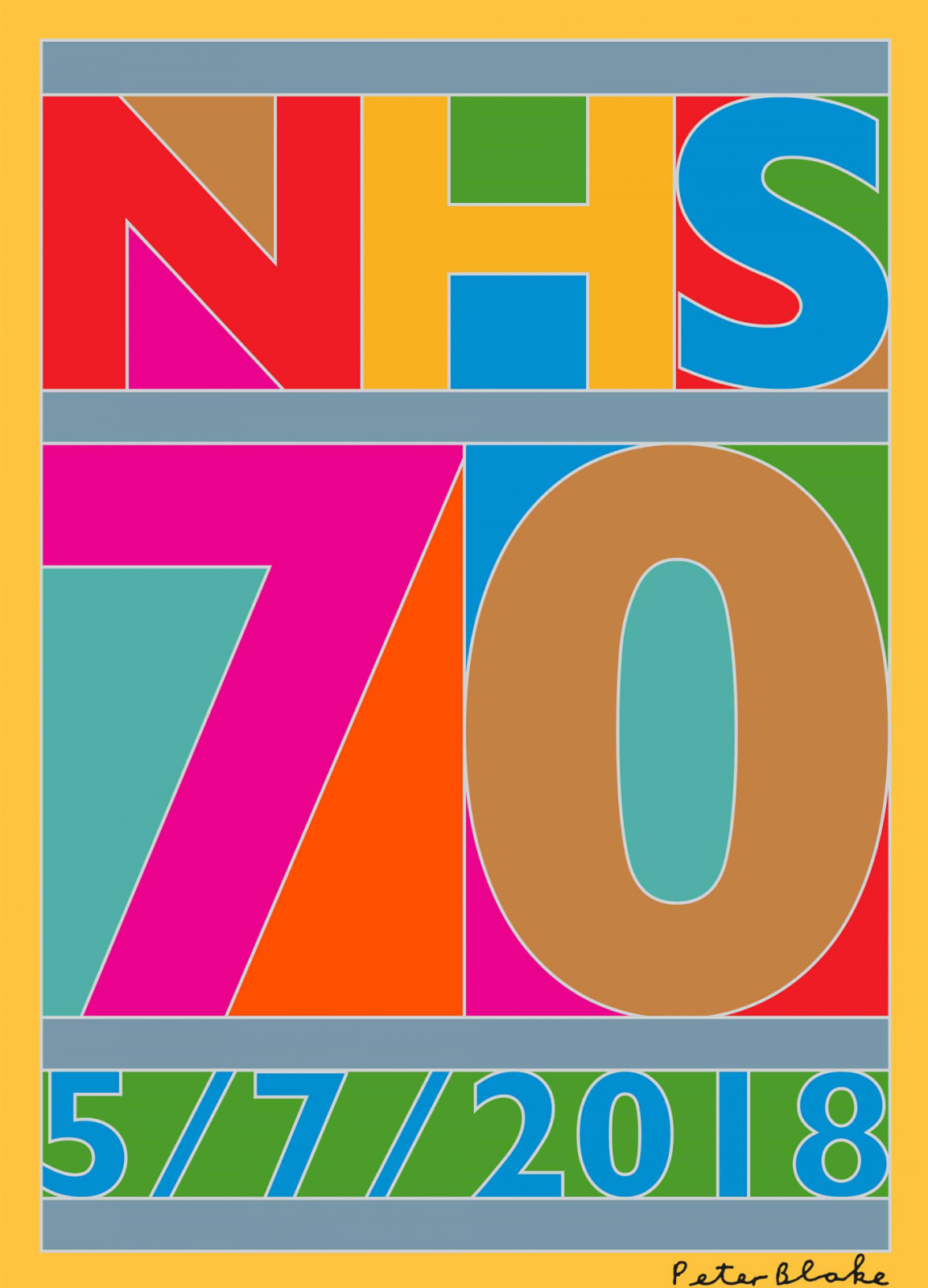 NHS 70th Anniversary Portfolio, NHS 70 by Peter Blake, 2018