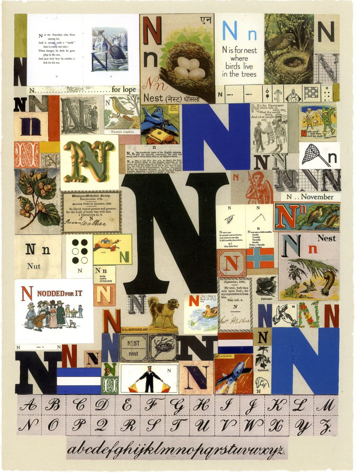 Peter Blake, An Alphabet: The Letter N, 2007