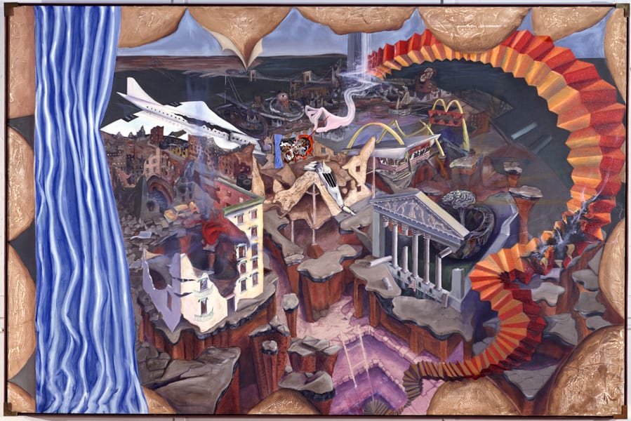Robert Mango, Return to the City, original painting 1985