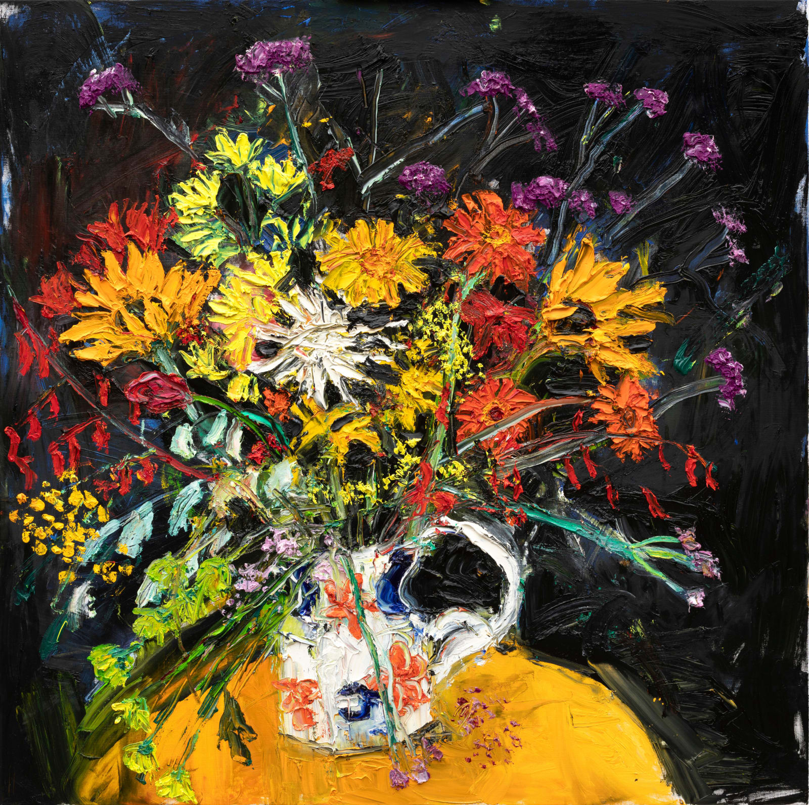 Shani Rhys James MBE, Verbenas and Indian Yellow, 2024