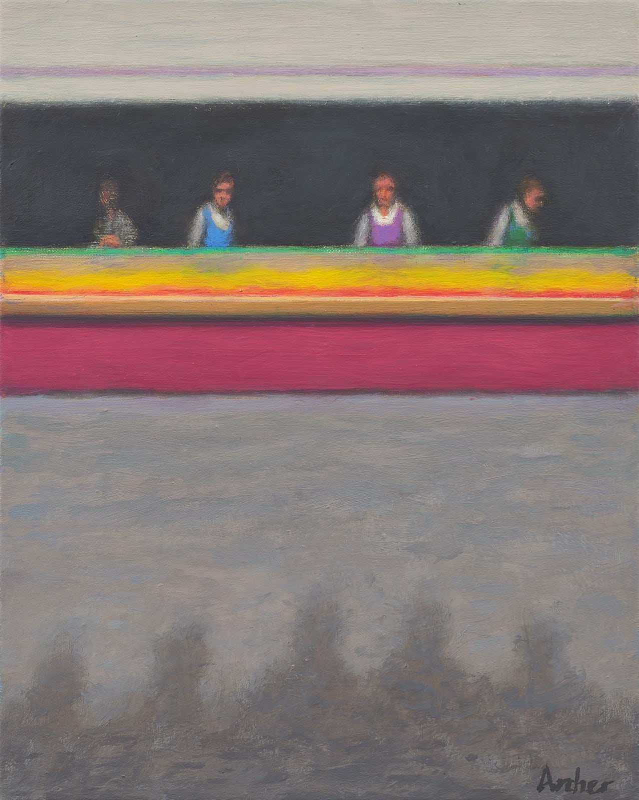 Philip Archer OBE, Market Stall with Shadows, 2024