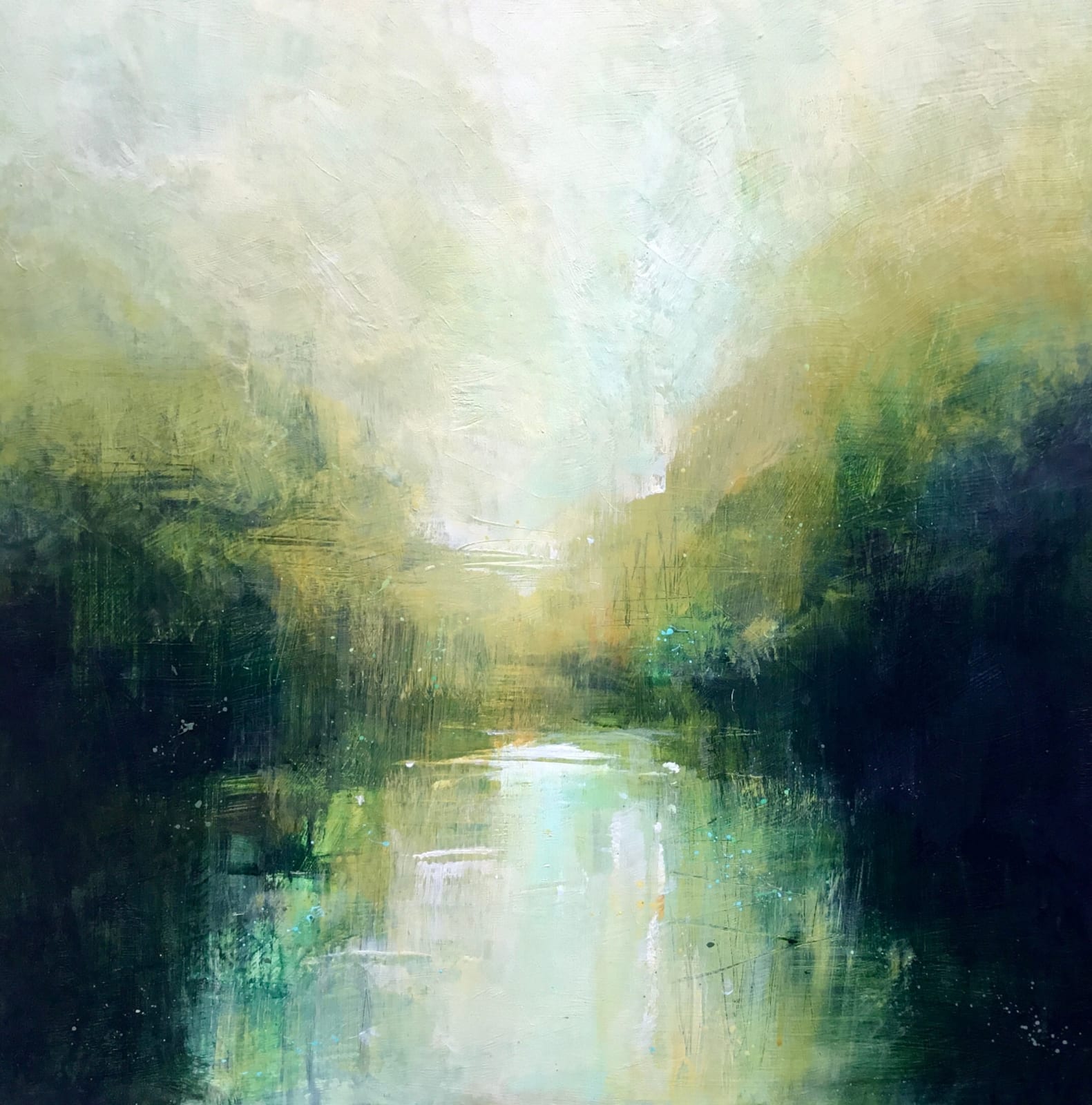 Richard Barrett, Spring Light, River Taff, 2024