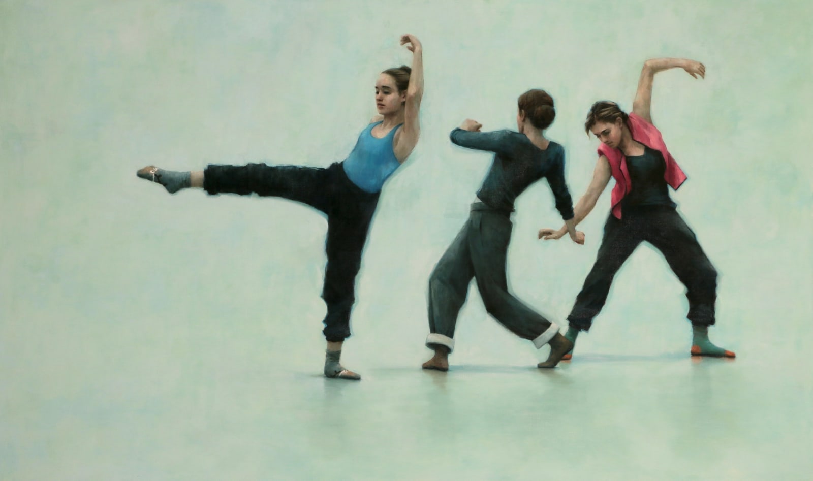 Carl Chapple, Archimedes - Romy Adair, Reetta Riikonen and Erin Atkinson (Ballet Cymru Rehearsal), 2022