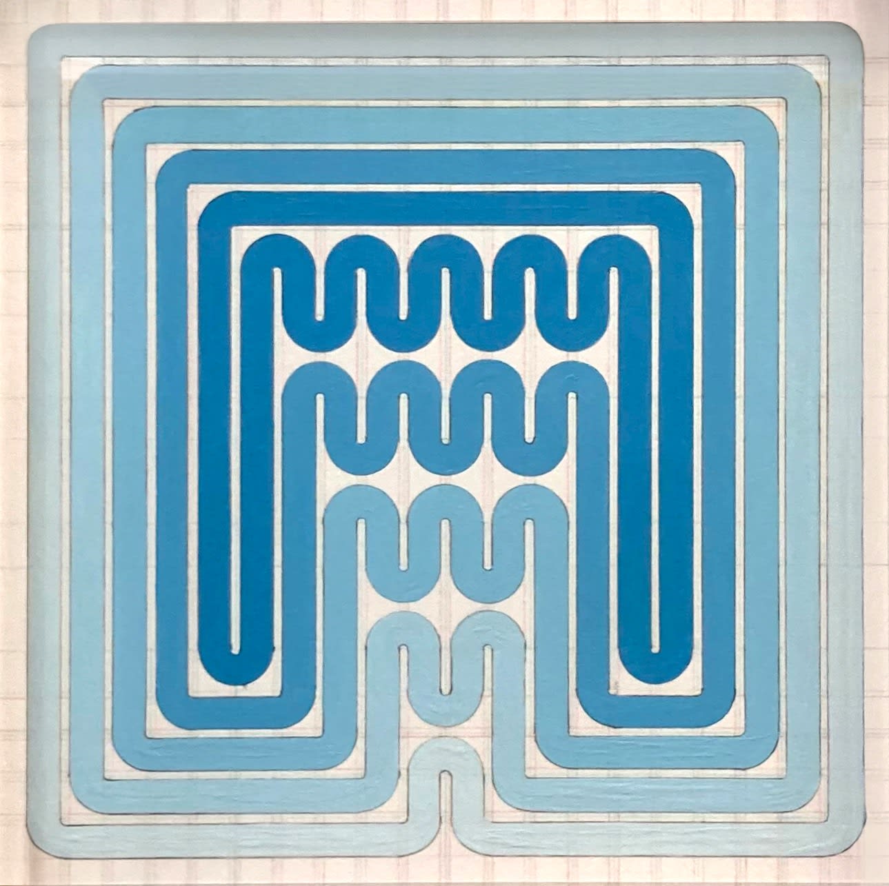 John Ruszel, Exchanger 1 (Blue), 2024