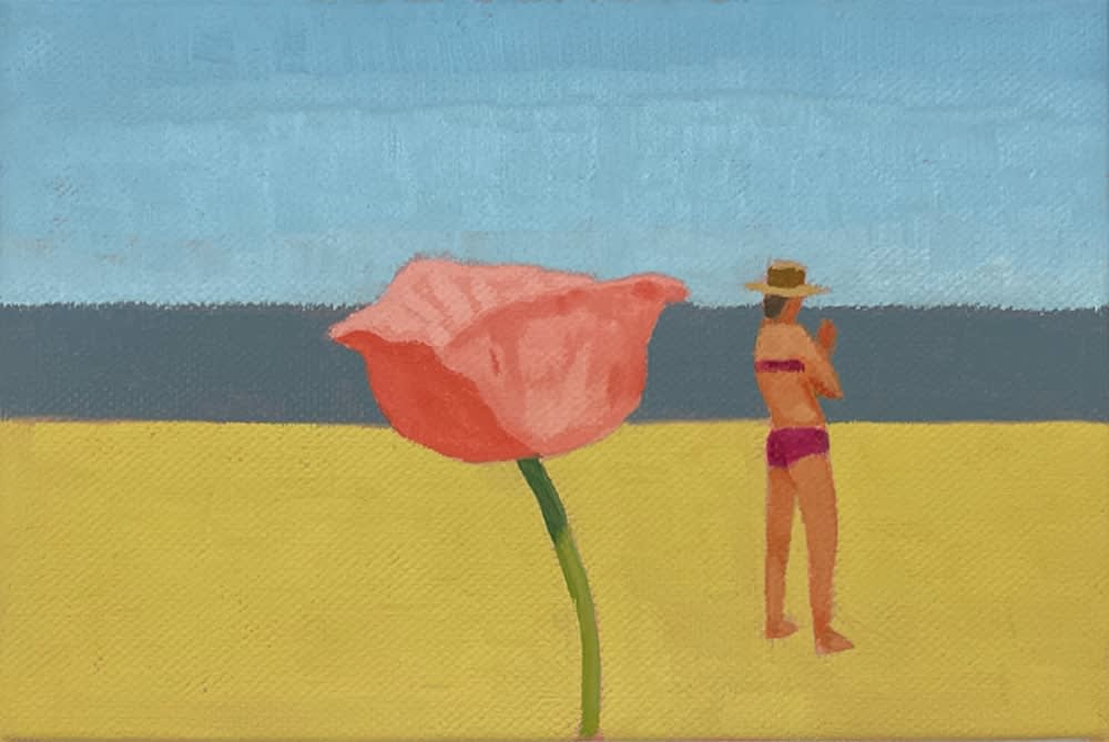Mike Piggott, Poppy and Beach Goer, 2025