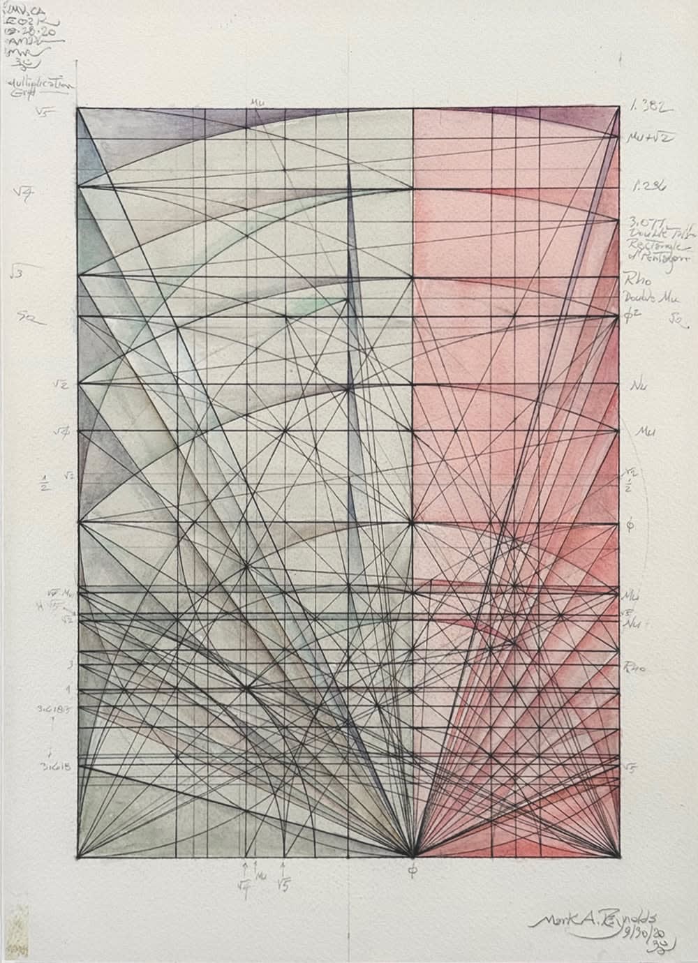 Mark Reynolds, Marriage of Incommensurables Series The 1.381, 9.30.20, 2020