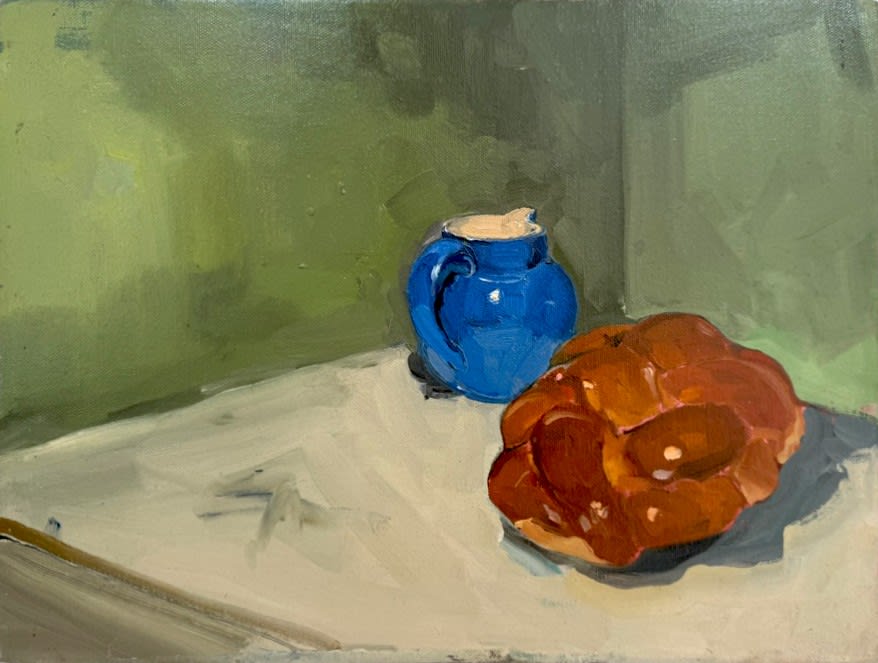 Greta Waller, Untitled (Blue Pitcher and Challah), 2006