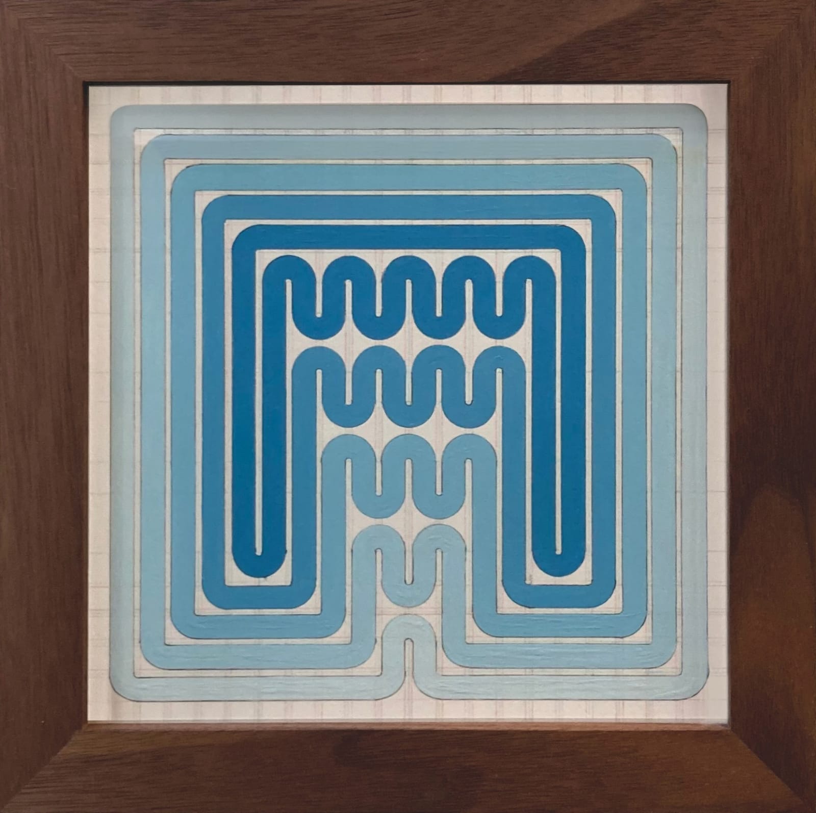John Ruszel, Exchanger 1 (Blue), 2024