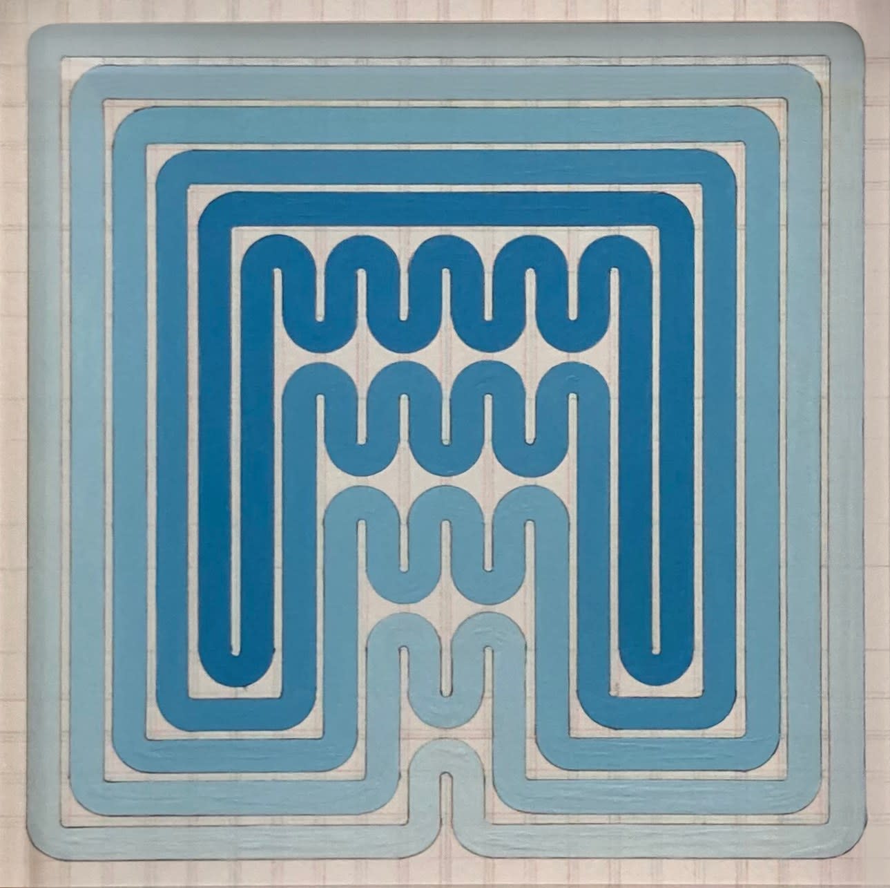 John Ruszel, Exchanger 1 (Blue), 2024