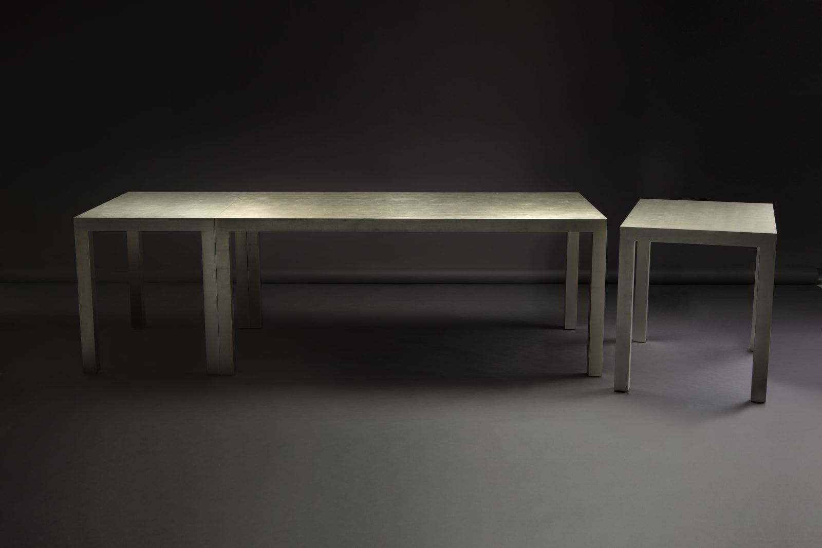 Simon Stewart, White Gold Leaf Dining Table, 2021