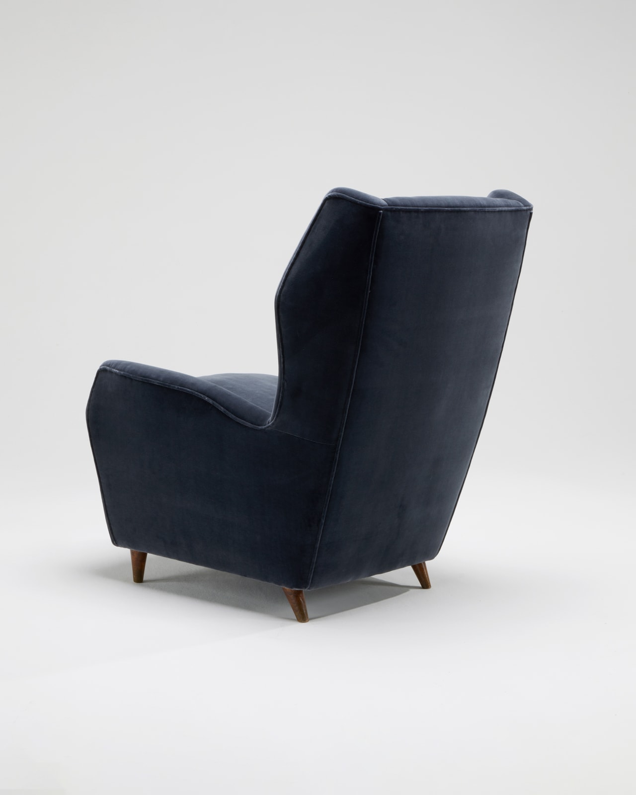 Gio Ponti, Pair of MODEL 512 Armchairs with foot stools