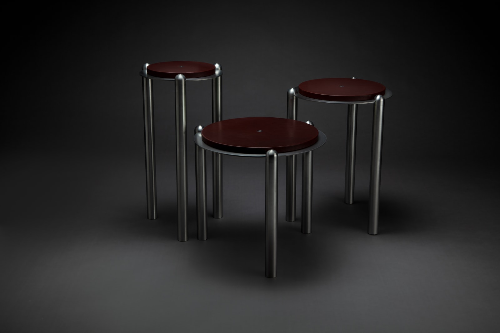 Agathe Labaye & Florian Sumi, Le Salon Table 63, Leather , 2021