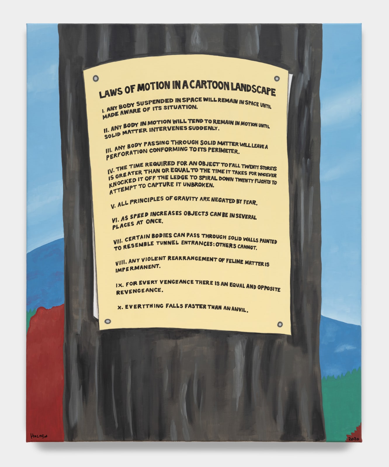 Andy Holden, Laws of Motion (Rabbit Season), 2021