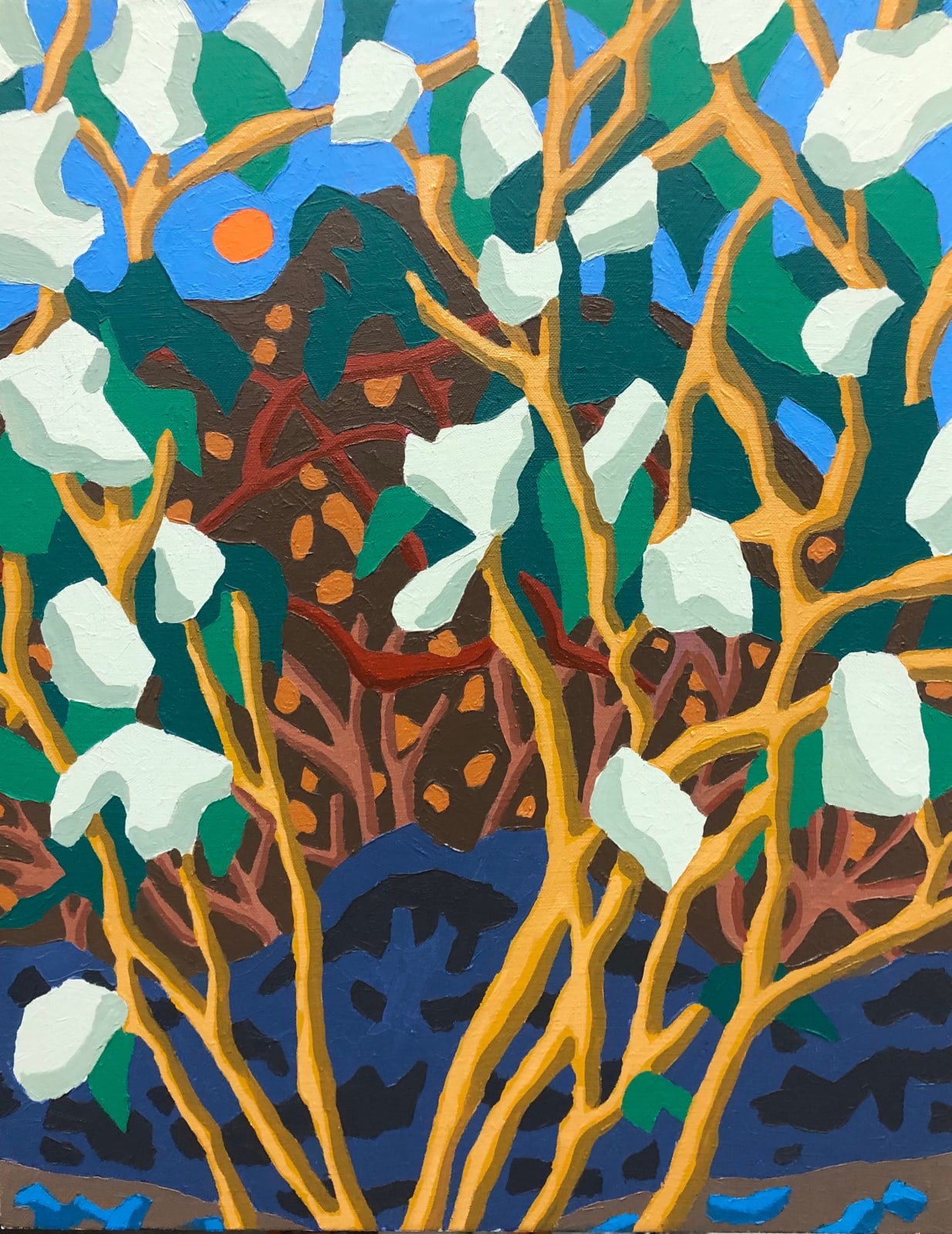 Kevin Wixted, White Lilacs, 2021