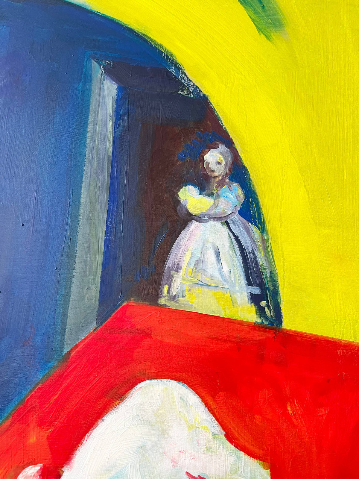 detail from 'The decision is Made' painting by Charlie Kirkham