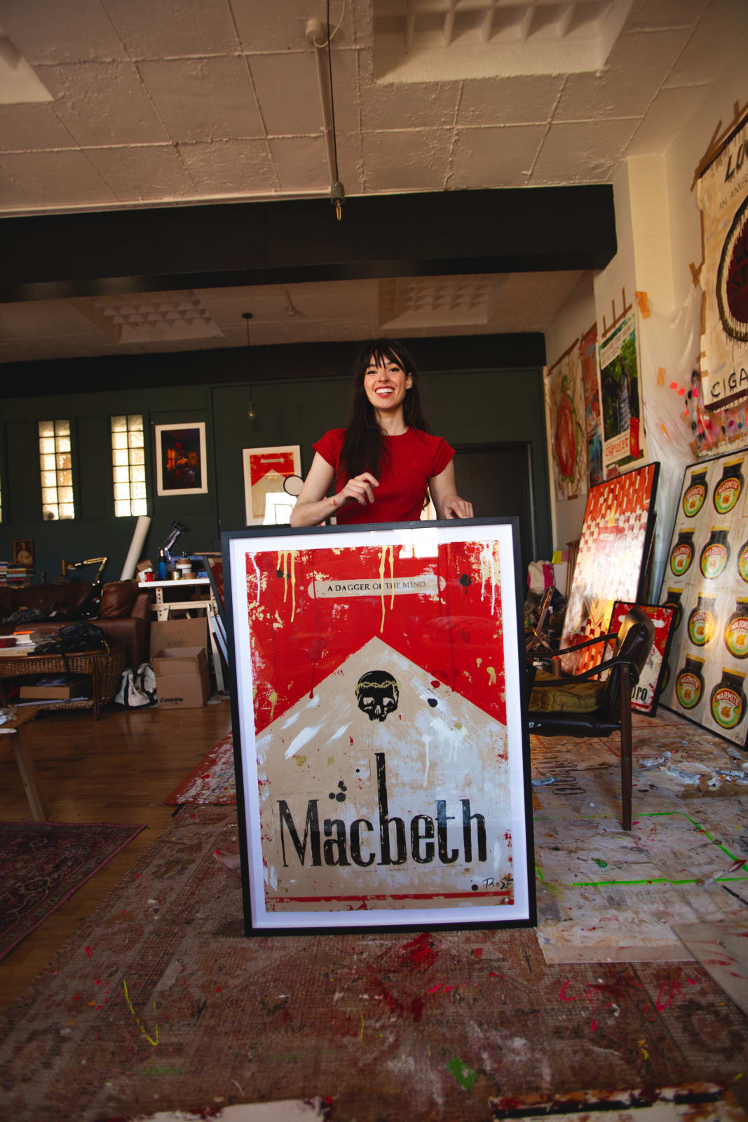 Charlotte Rose, Macbeth in Red, A0 Edition