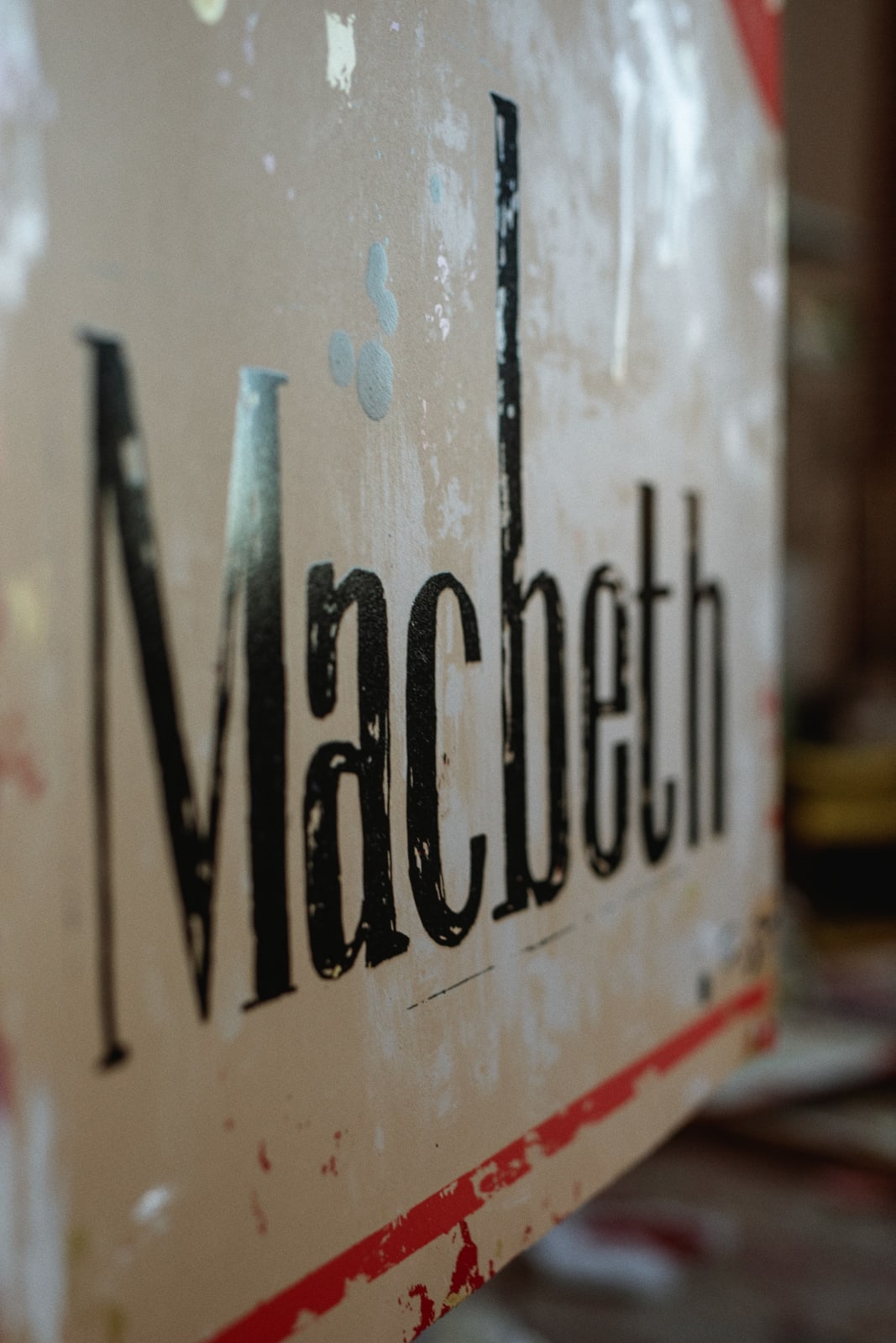 Charlotte Rose, Macbeth in Red, A0 Edition