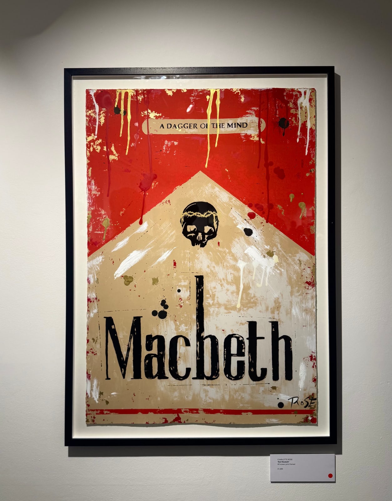 Charlotte Rose, Macbeth in Red, A0 Edition