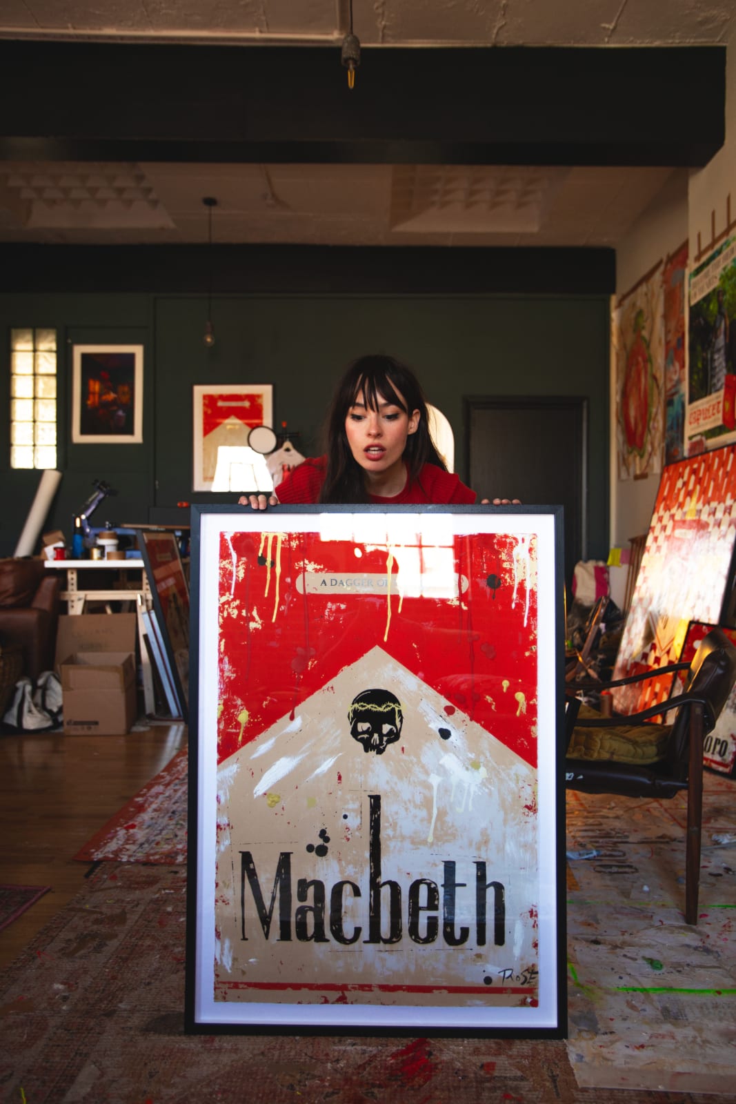 Charlotte Rose, Macbeth in Red, A0 Edition