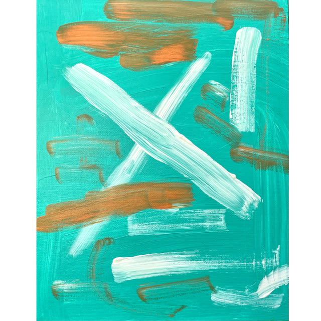 Wiley Johnson, Lines in Aqua, 2020