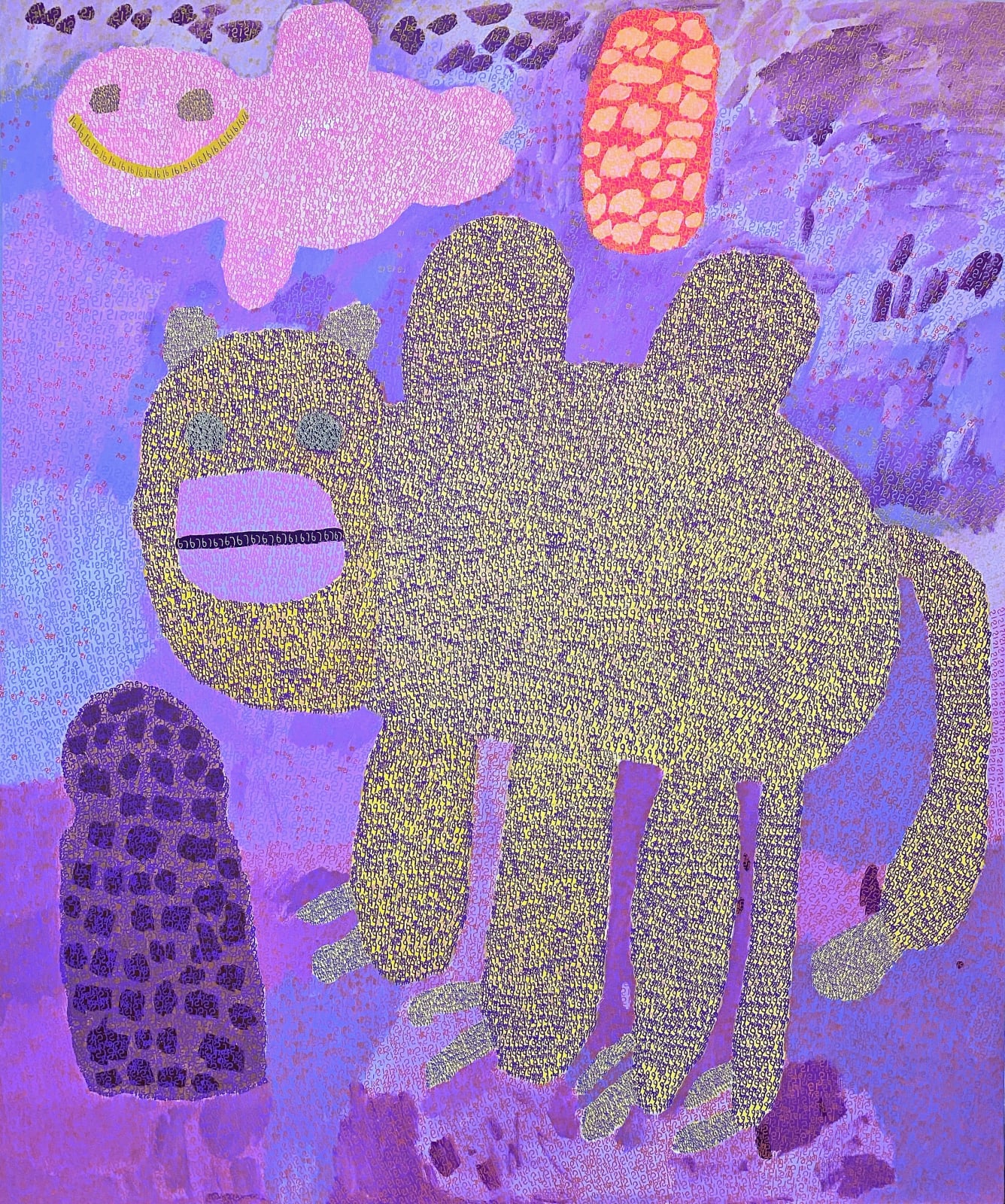 King Nobuyoshi Godwin, The camel is having a good day because it’s with the leaves and water, 2021