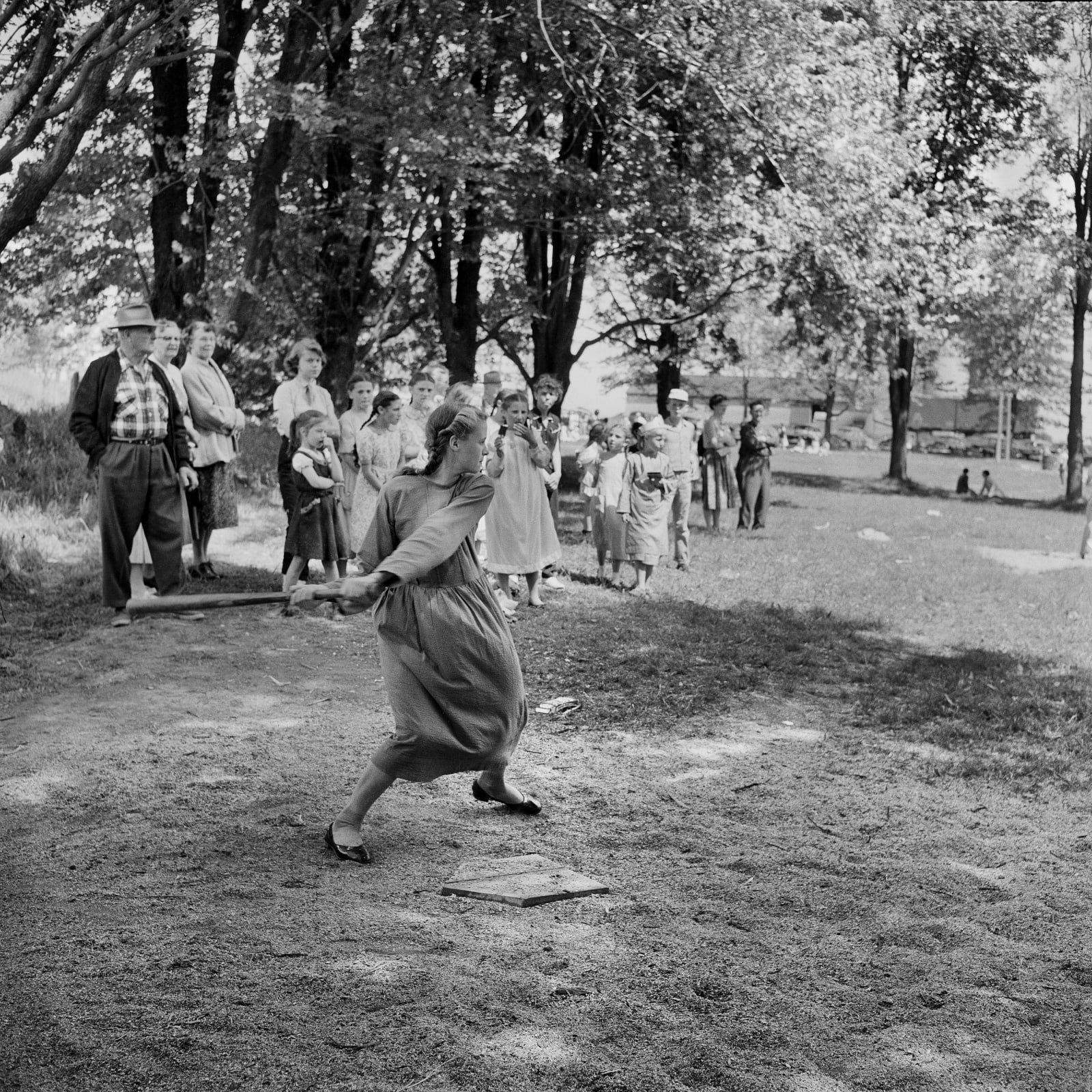 DAVID L. HUNSBERGER, Baseball Girl, 1958