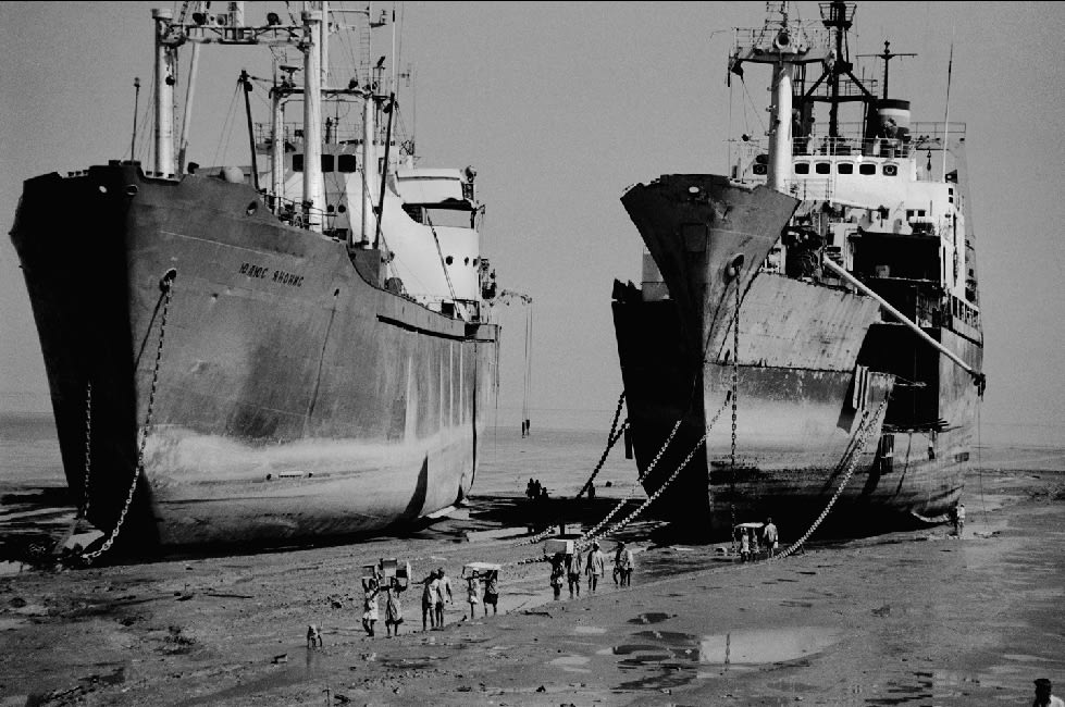 RUSSELL MONK, Ship Breaking Yard, Alang, India, 1995