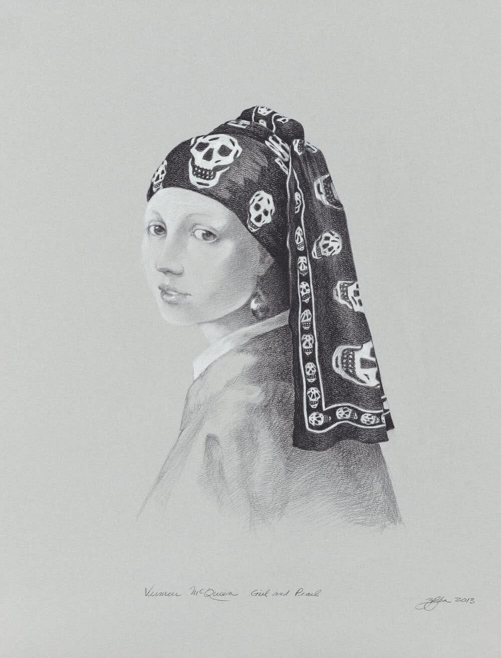 ZELJKA ALOSINAC, Vermeer/McQueen Girl and Pearl