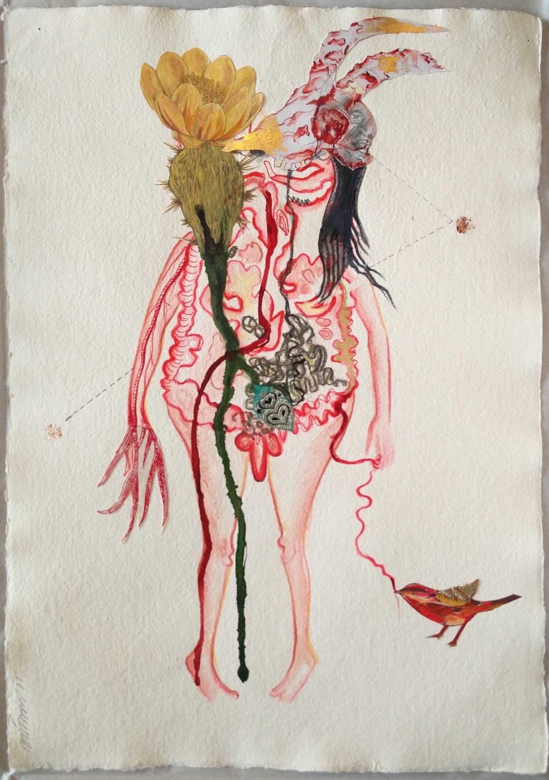 Mithu Sen, Museum Piece #4- (un) drawings -, 2018