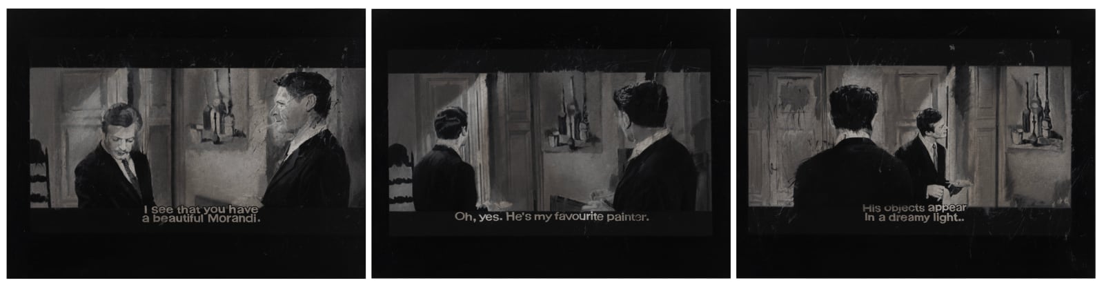 Atul Dodiya, Still from La Dolce Vita - I to III, 2017-18