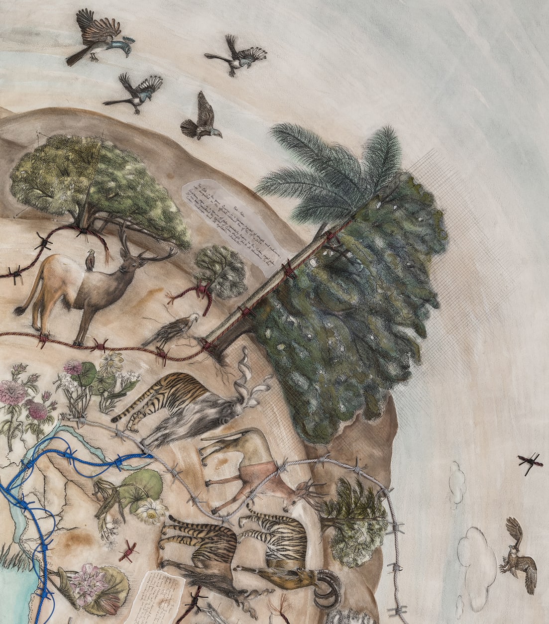 Reena Saini Kallat, Cleft, 2017