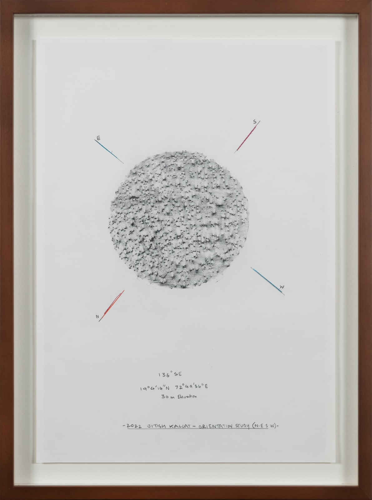 Jitish Kallat, Orientation Study (N.E.S.W), 2022