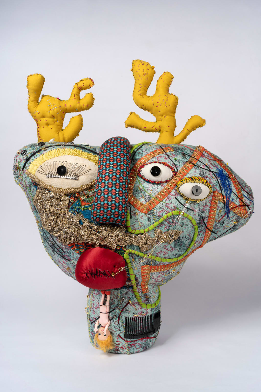 Gurjeet Singh, Sile Bolna (stitched lips), 2022